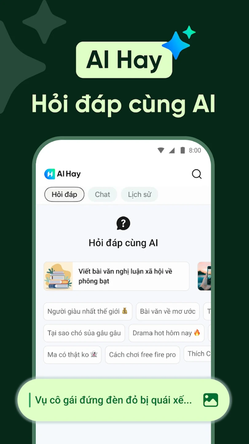 Screenshot 1 của AI Hay - Hỏi đáp cùng AI