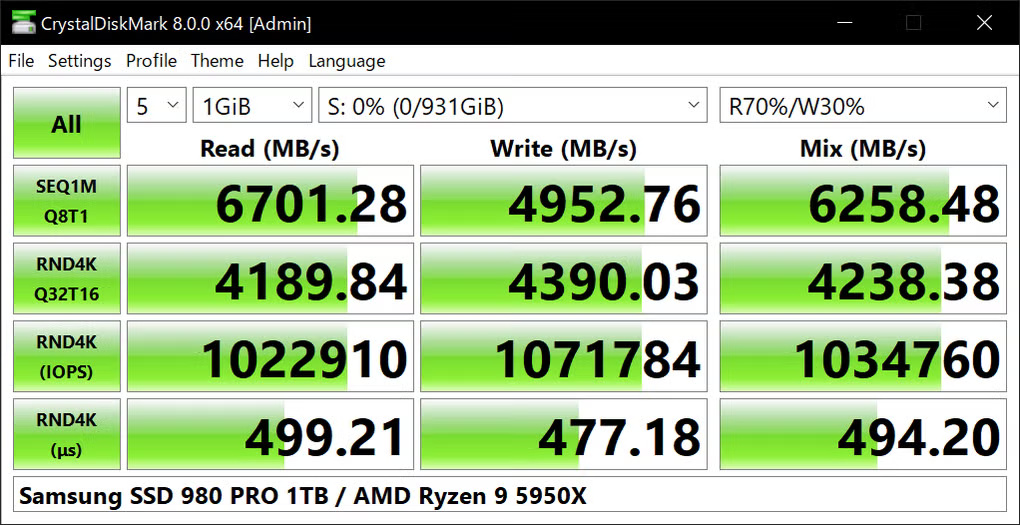 Screenshot 3 của CrystalDiskMark