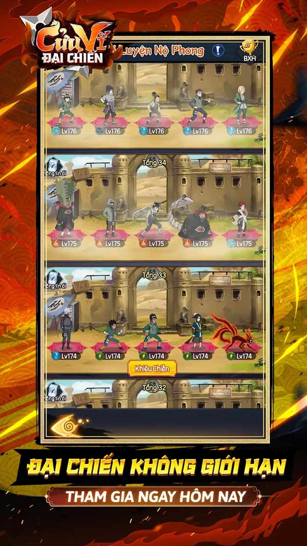 Screenshot 1 của Cửu Vĩ Đại Chiến trên máy tính, PC