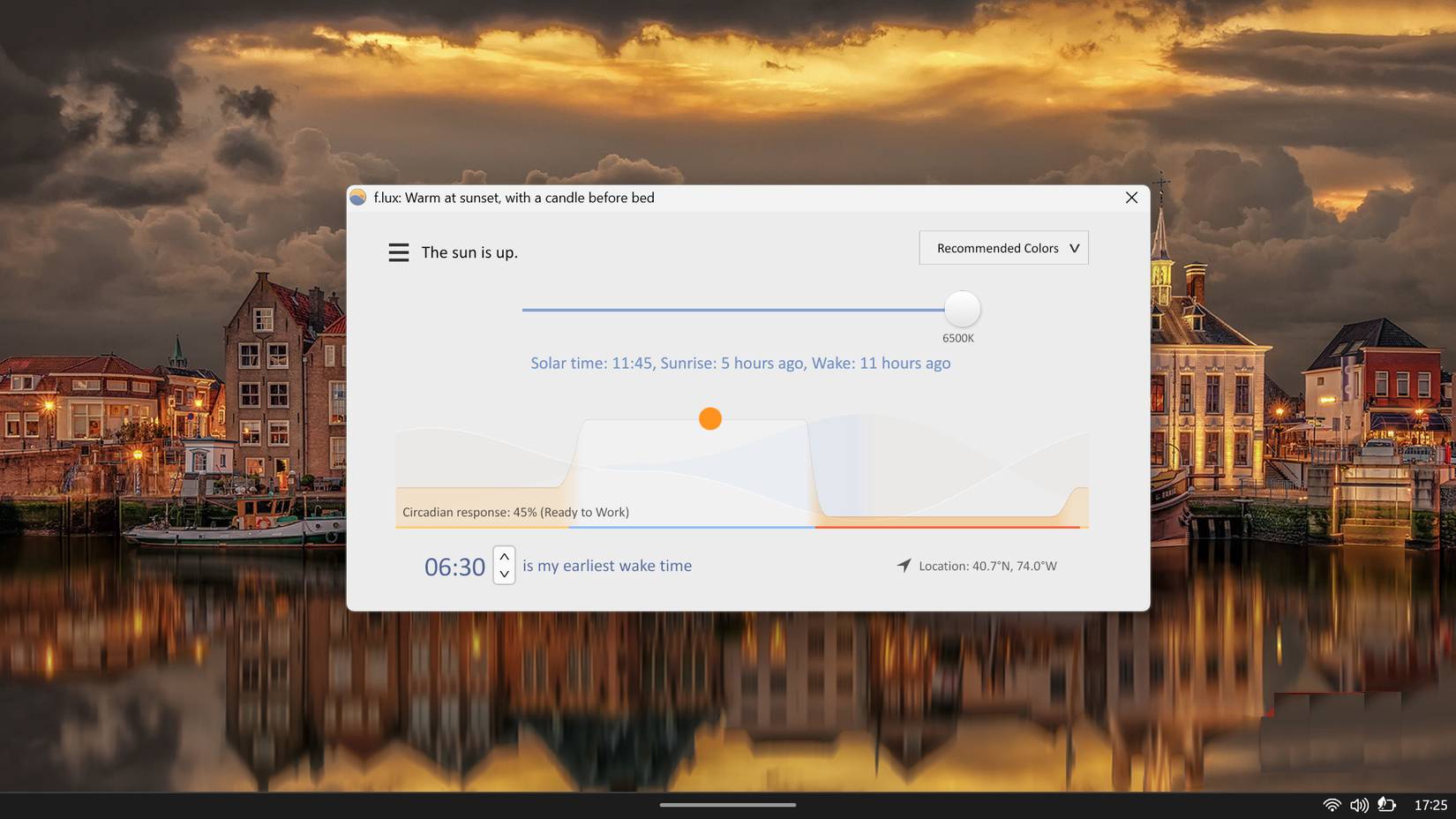 Screenshot 1 của f.lux