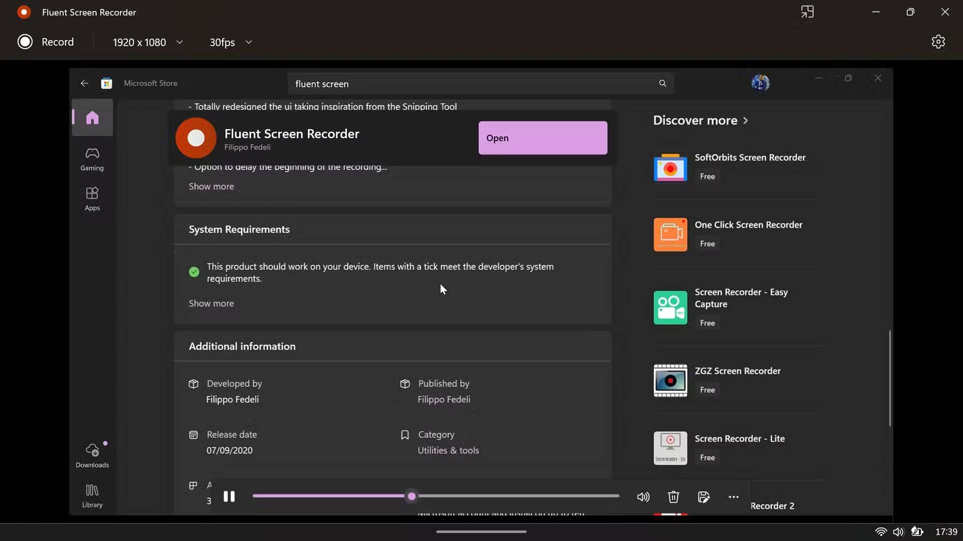 Screenshot 5 của Fluent Screen Recorder