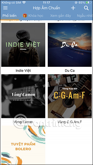 Screenshot 2 của Hợp âm chuẩn