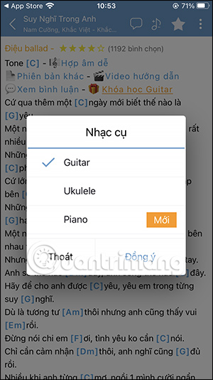 Screenshot 7 của Hợp âm chuẩn