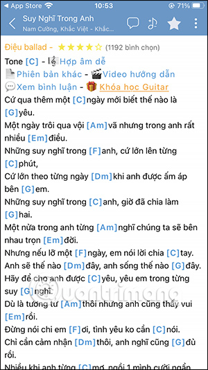 Screenshot 8 của Hợp âm chuẩn