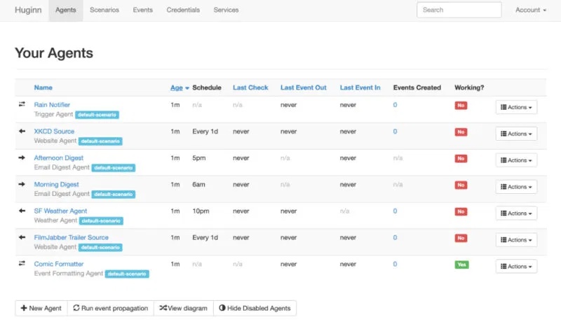 Screenshot 6 của Huginn
