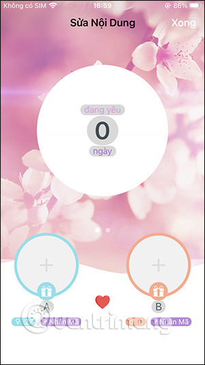 Screenshot 1 của inlove - Đếm Ngày Yêu