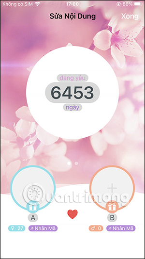 Screenshot 2 của inlove - Đếm Ngày Yêu