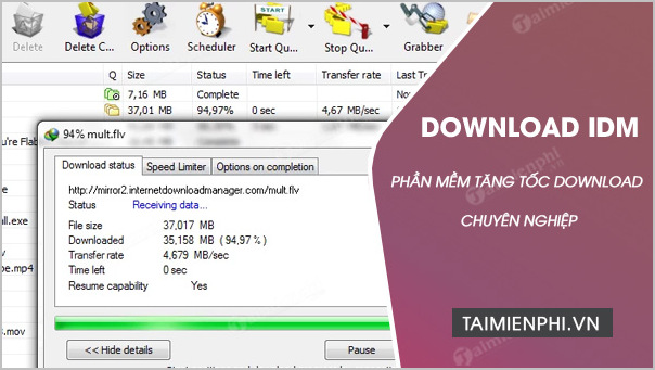 Screenshot 1 của Internet Download Manager (IDM)