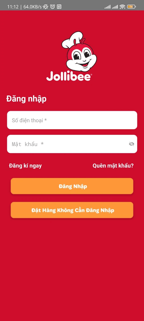 Screenshot 2 của Jollibee Vietnam