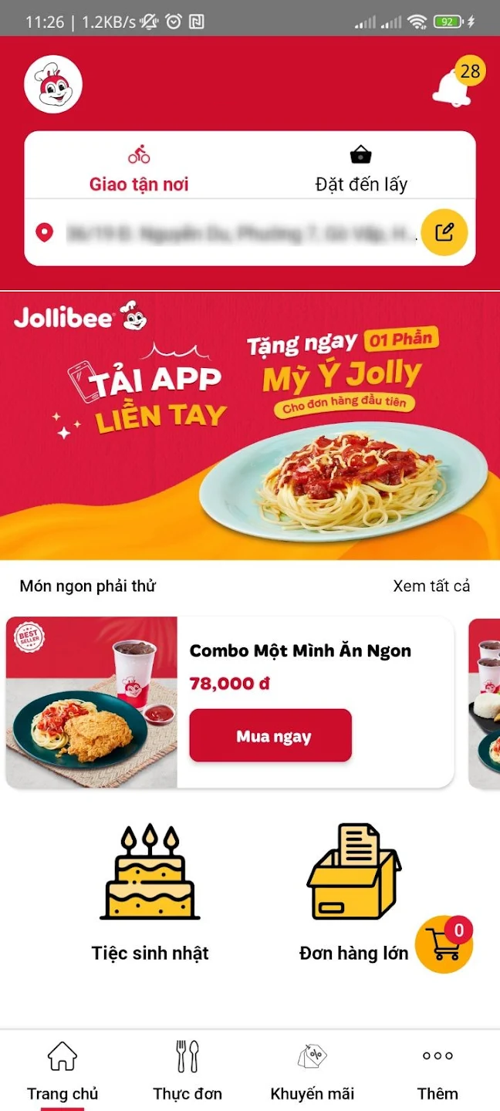 Screenshot 3 của Jollibee Vietnam