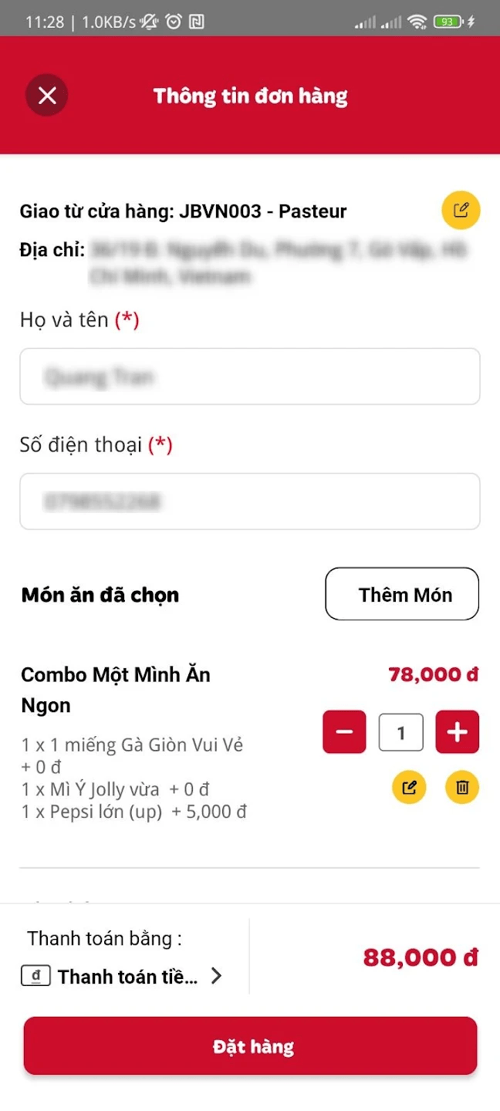 Screenshot 5 của Jollibee Vietnam