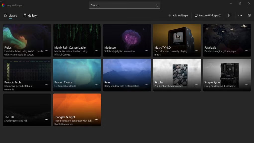 Screenshot 1 của Lively Wallpaper