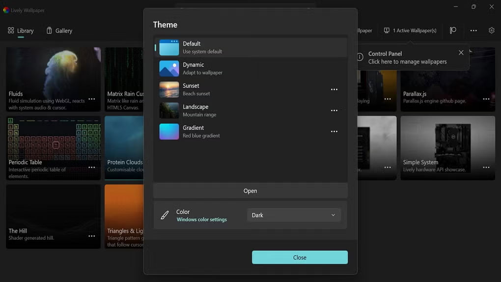 Screenshot 2 của Lively Wallpaper
