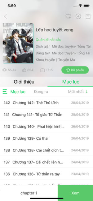 Screenshot 4 của Mê đọc truyện