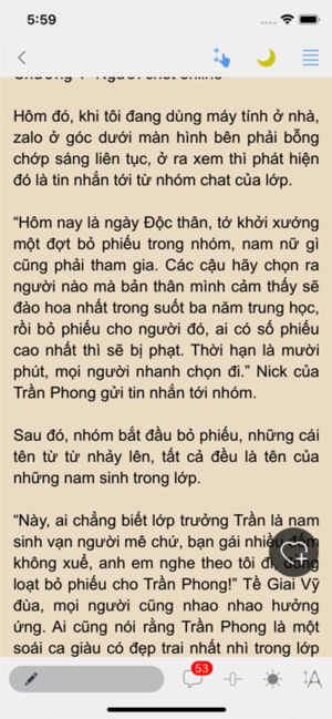 Screenshot 6 của Mê đọc truyện