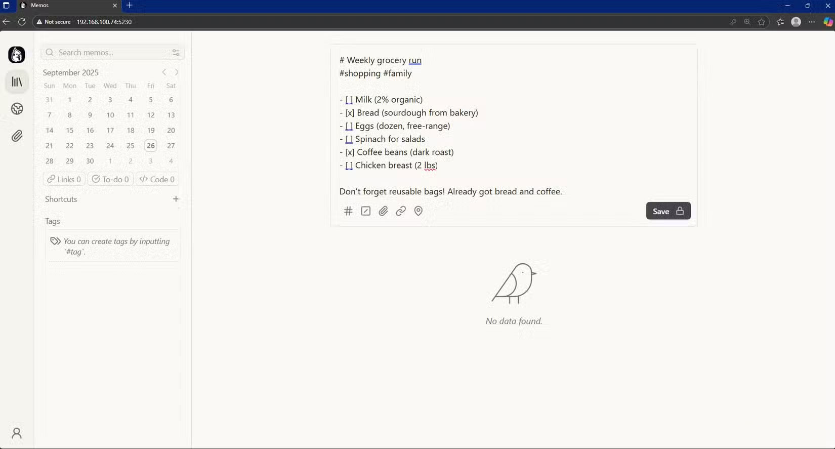 Screenshot 2 của Memos