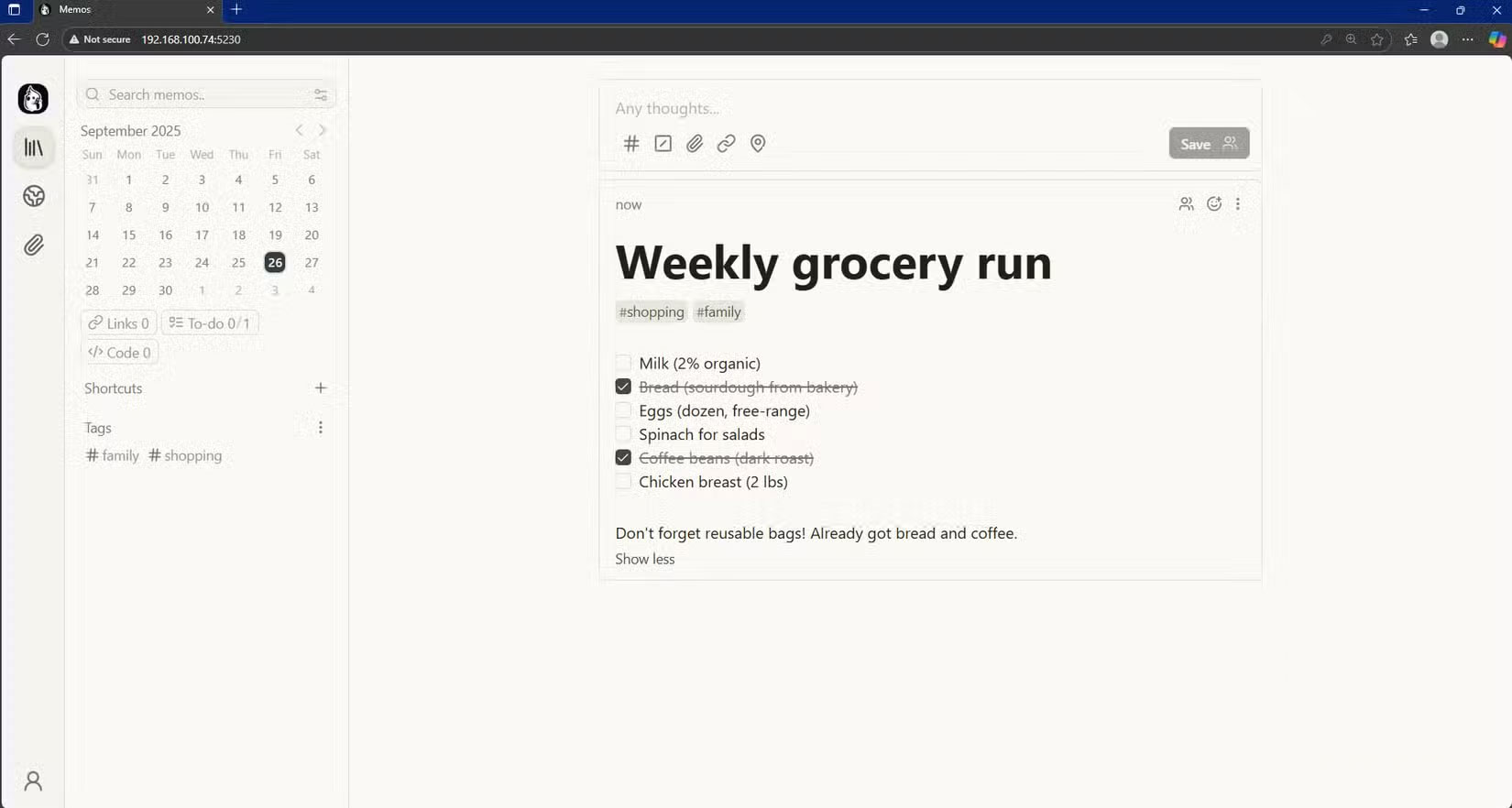 Screenshot 3 của Memos