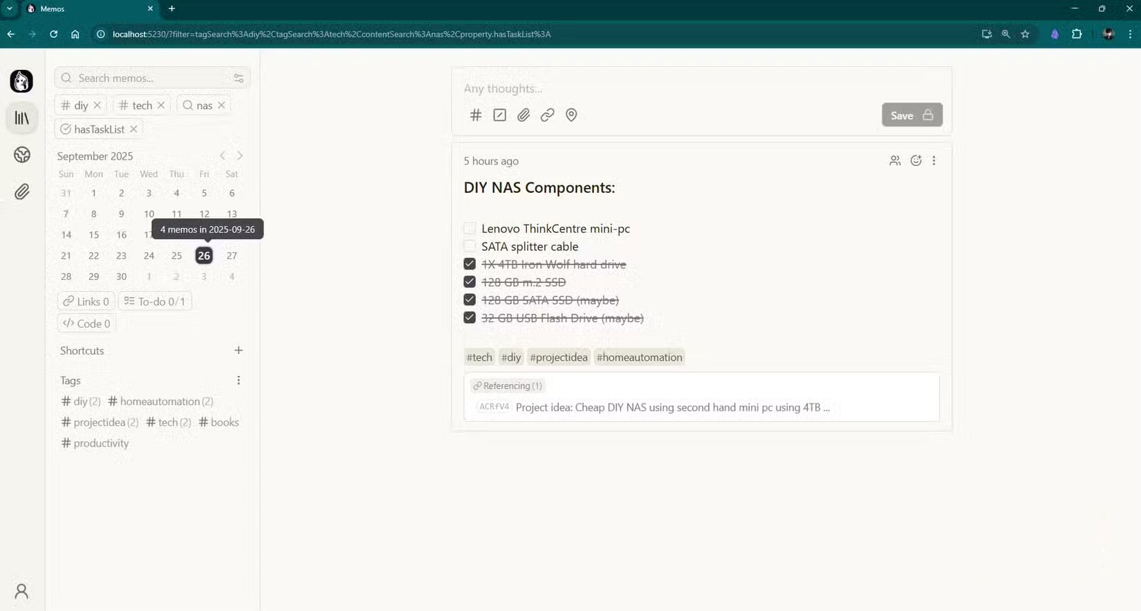 Screenshot 5 của Memos