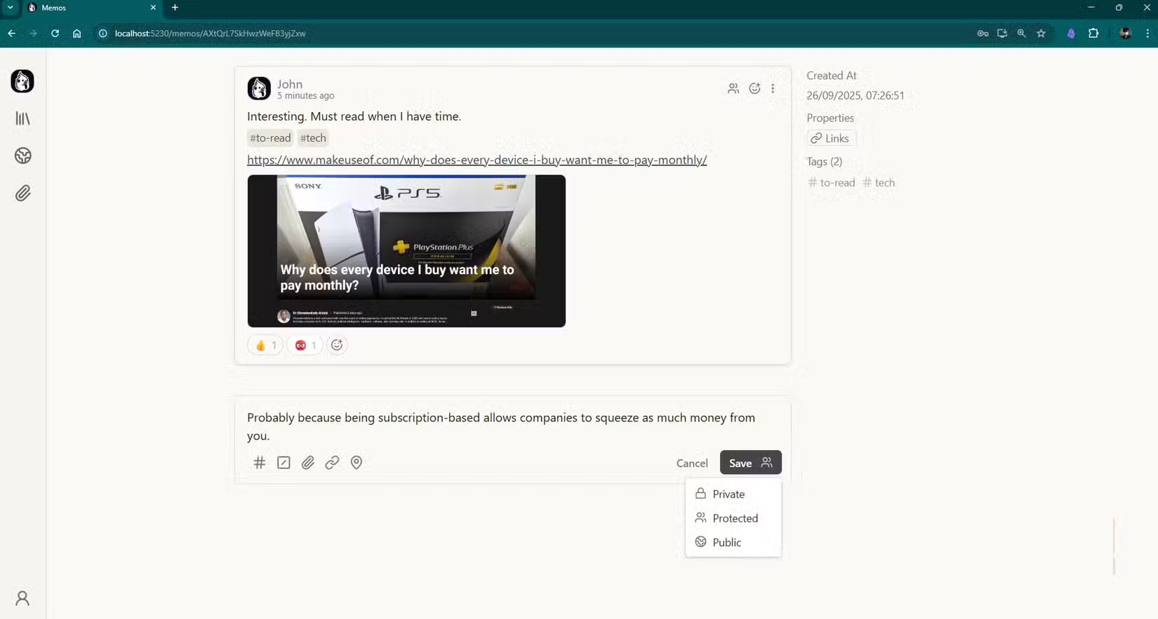 Screenshot 6 của Memos