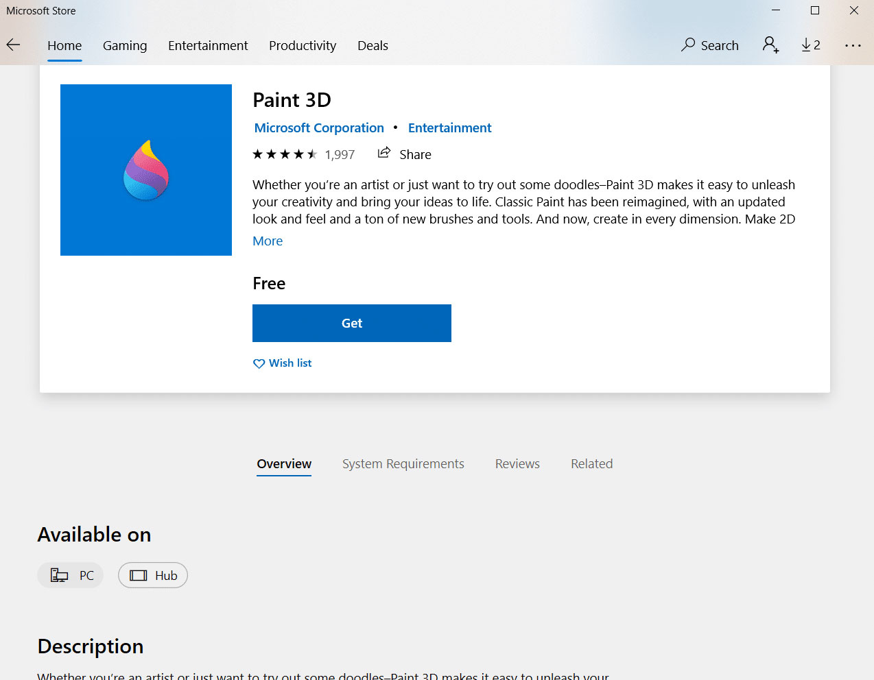 Screenshot 2 của Microsoft Paint