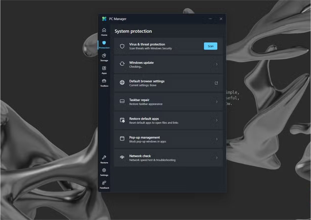 Screenshot 4 của Microsoft PC Manager