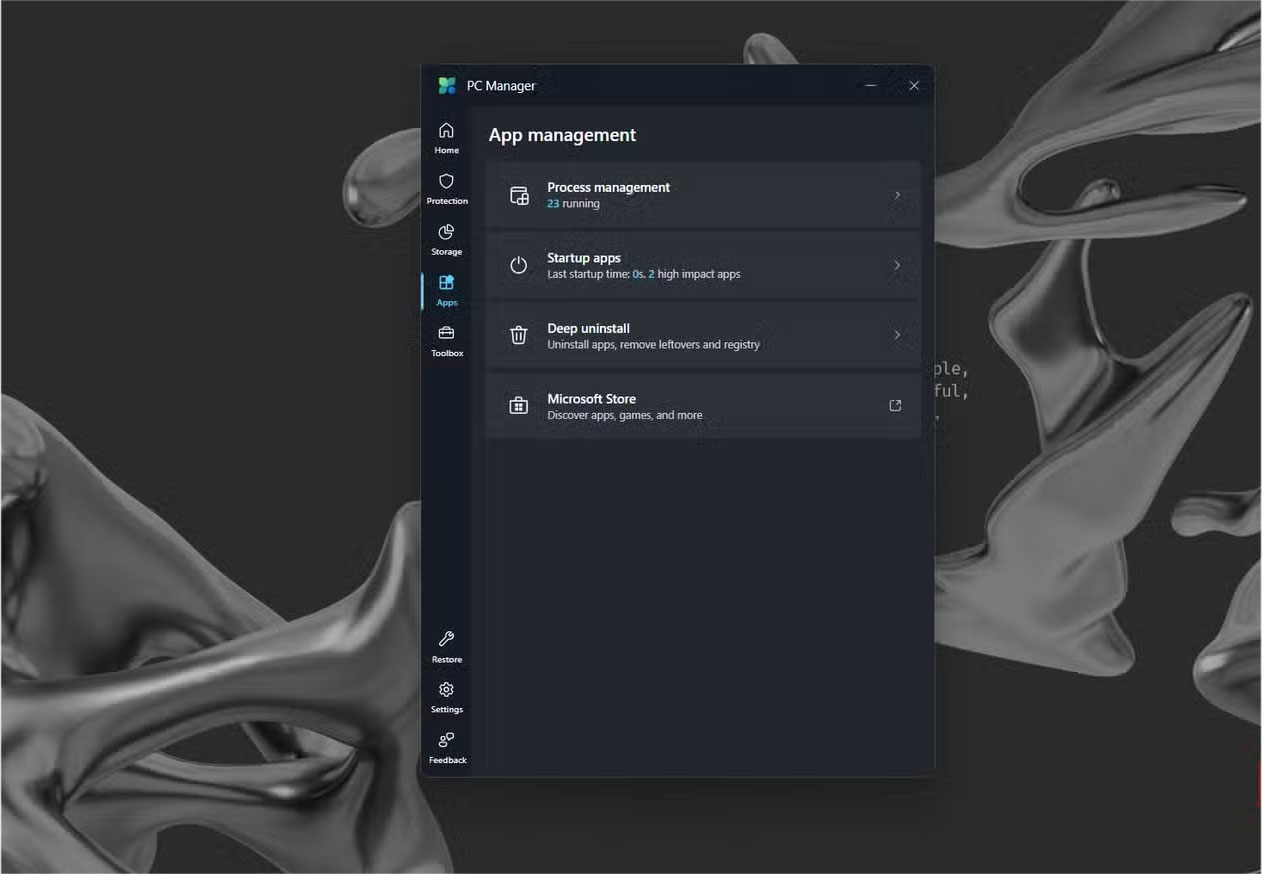 Screenshot 6 của Microsoft PC Manager