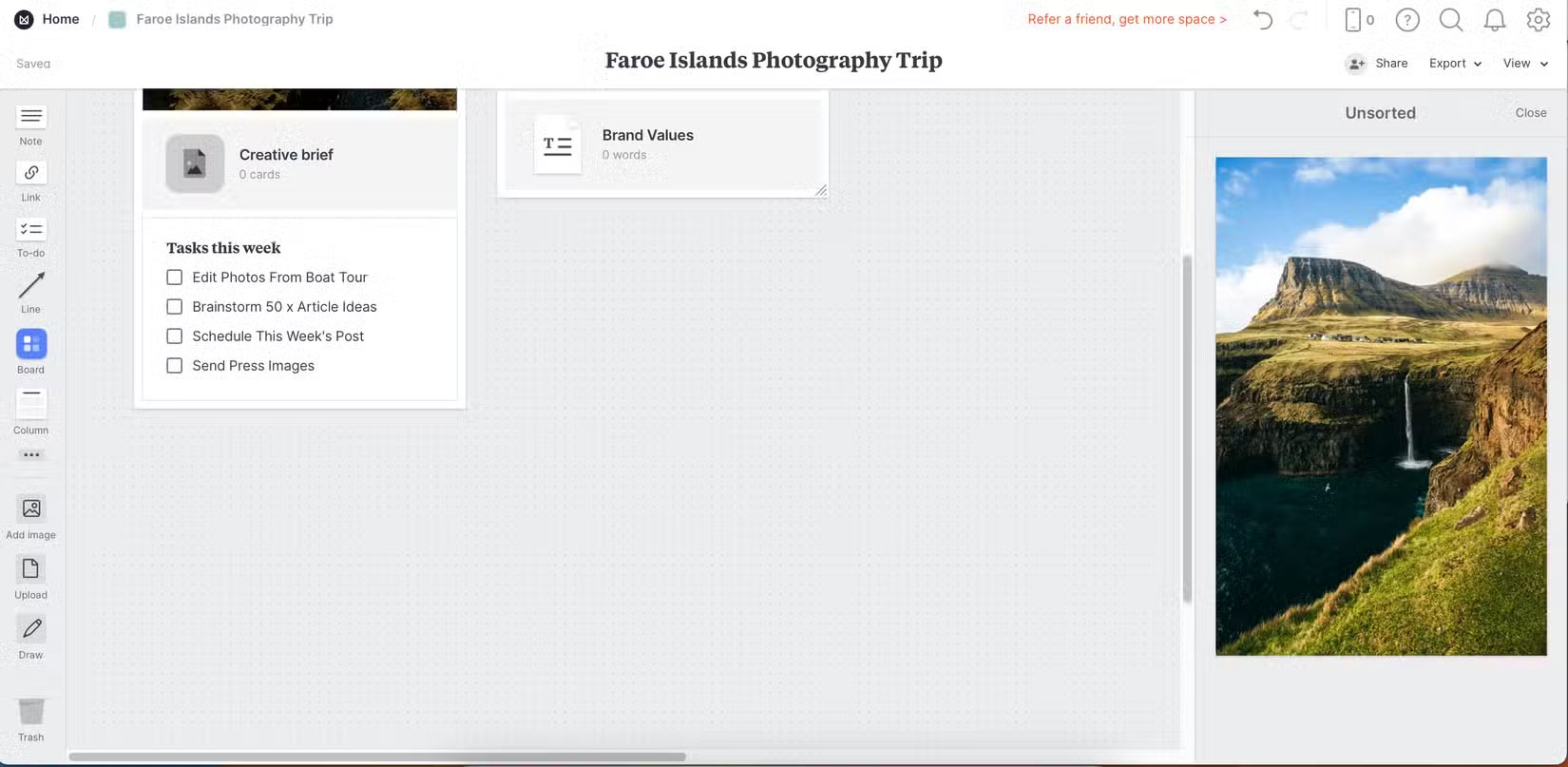 Screenshot 3 của Milanote