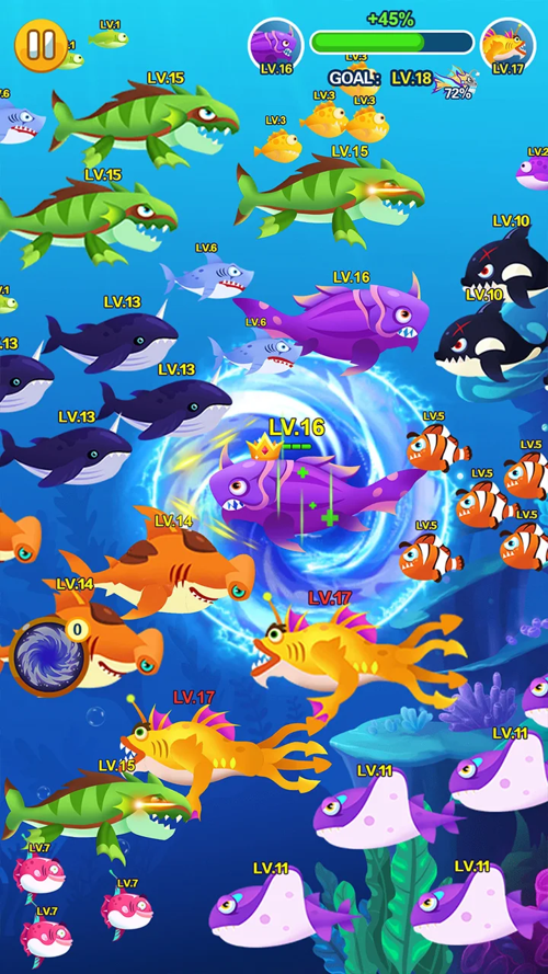 Screenshot 3 của Ocean Domination - Fish.IO