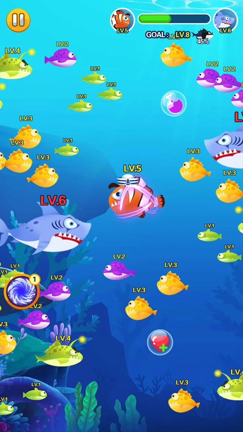 Screenshot 4 của Ocean Domination - Fish.IO