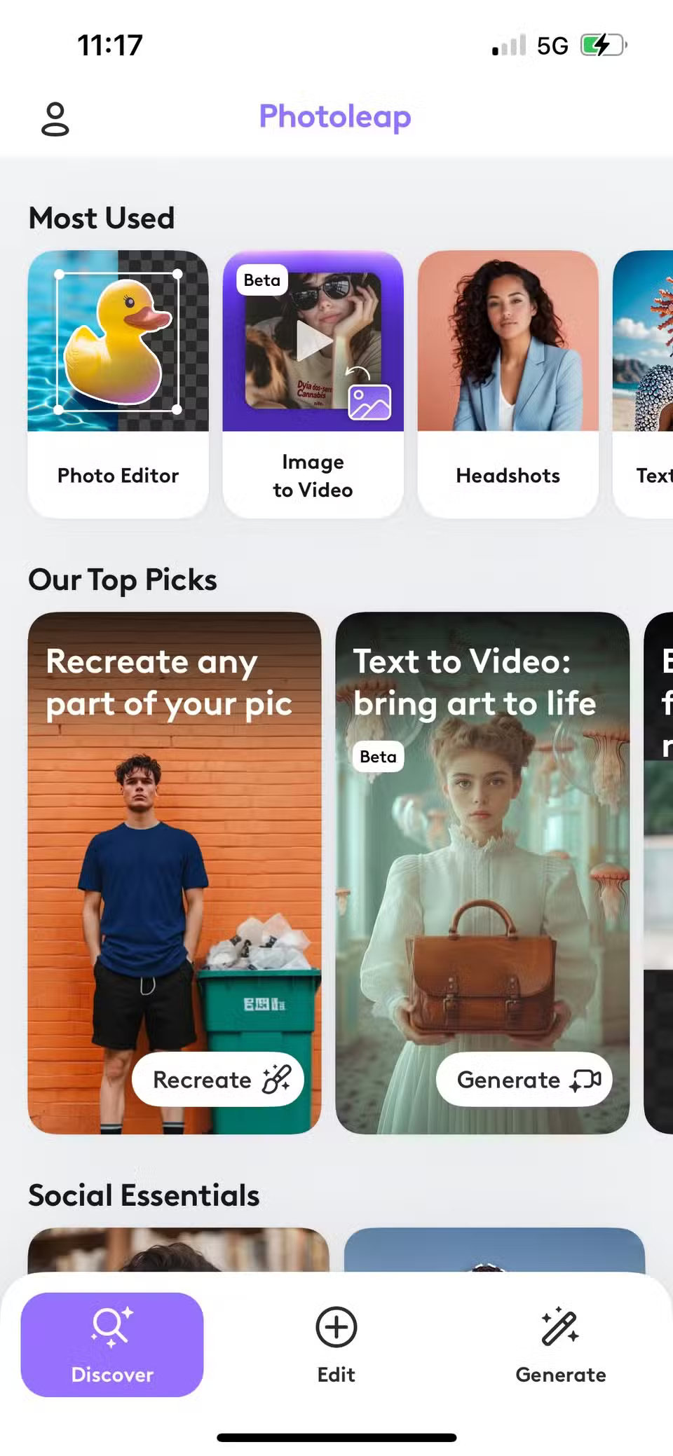 Screenshot 1 của Photoleap