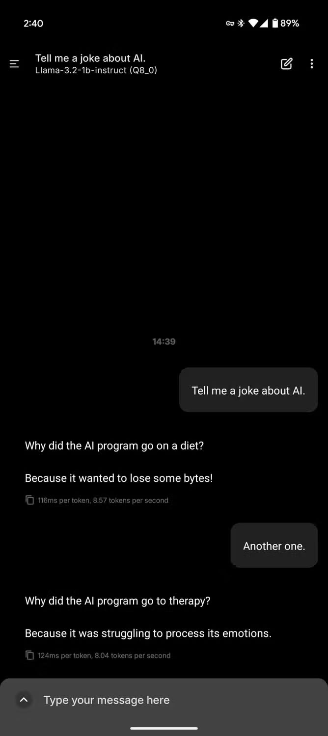 Screenshot 2 của PocketPal AI