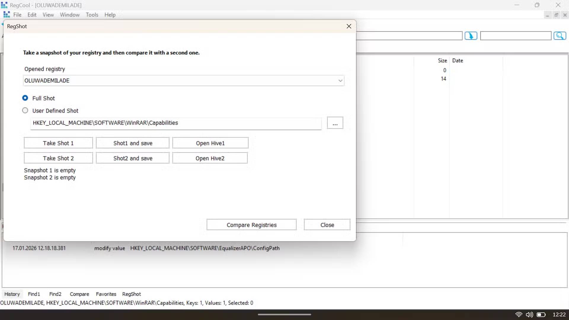 Screenshot 5 của RegCool