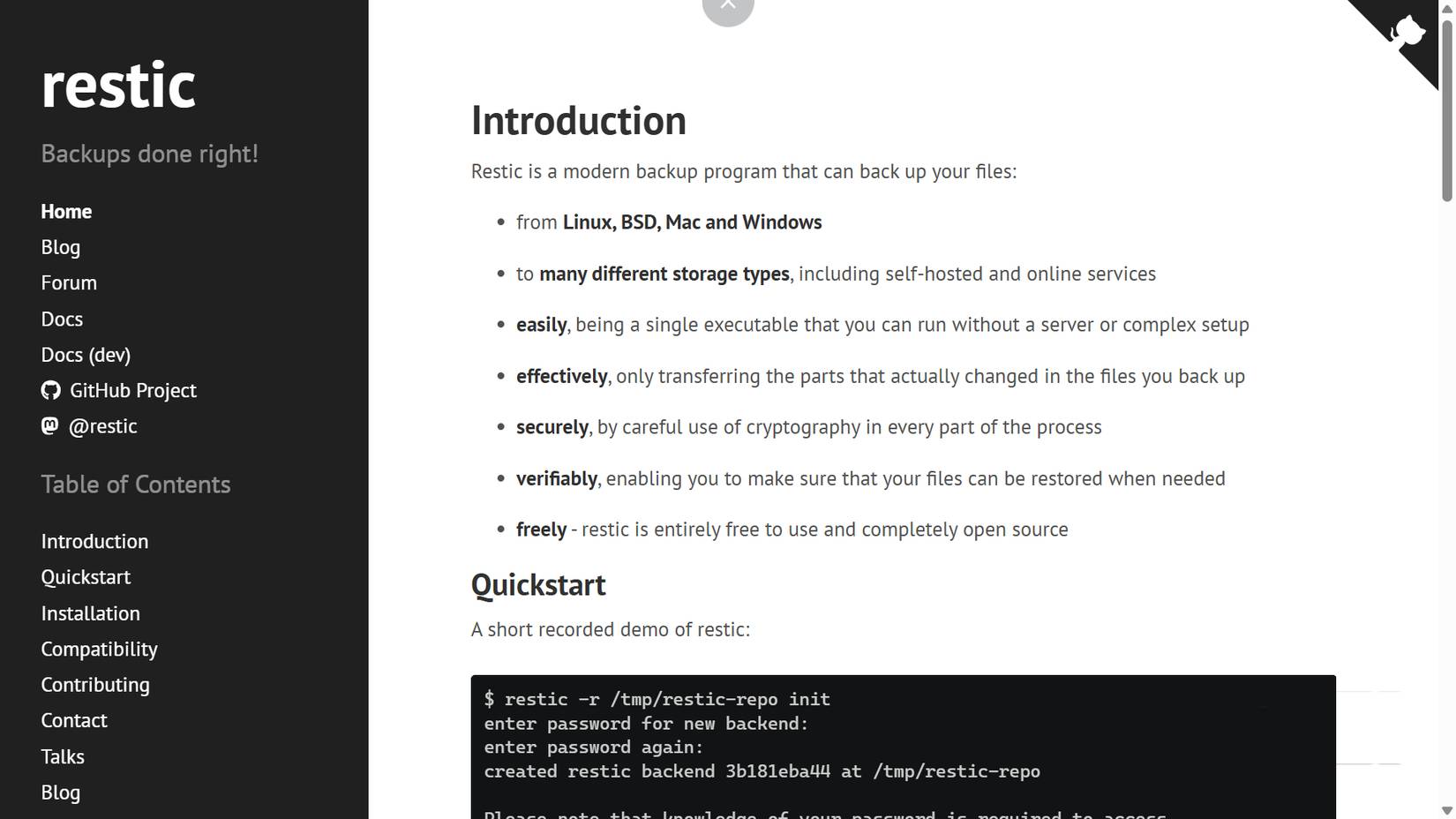 Screenshot 1 của Restic