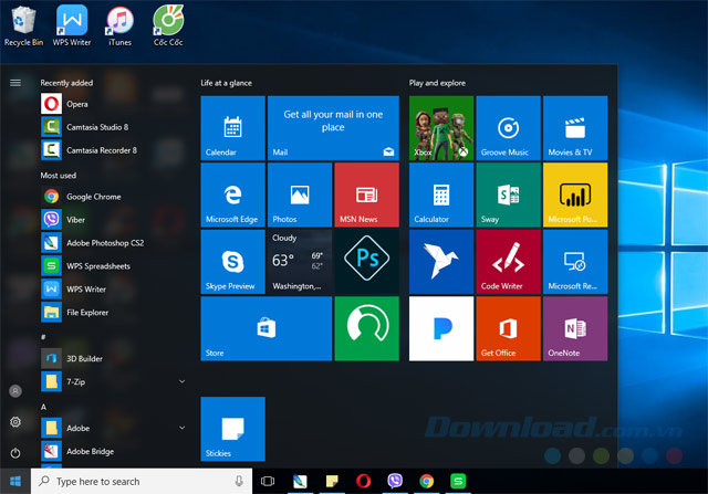 Screenshot 1 của Windows 1022H2Hệ điều hành Windows